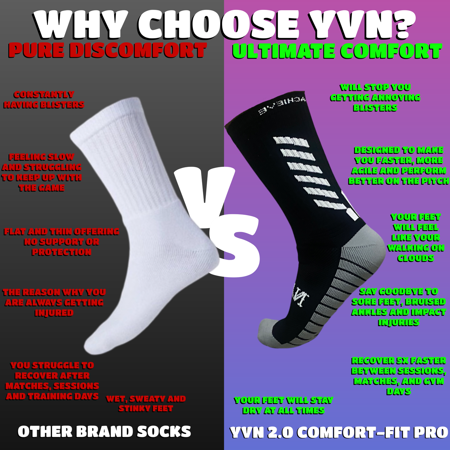 Comfort-Fit 2.0 PRO Midcalf - Black