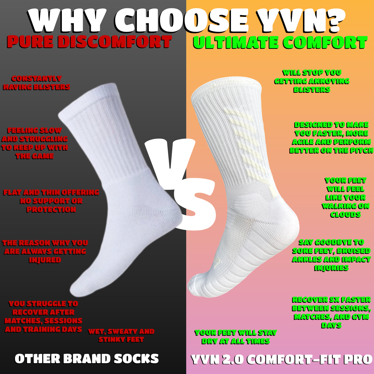 Comfort-Fit 2.0 PRO Midcalf Length - Whiteout