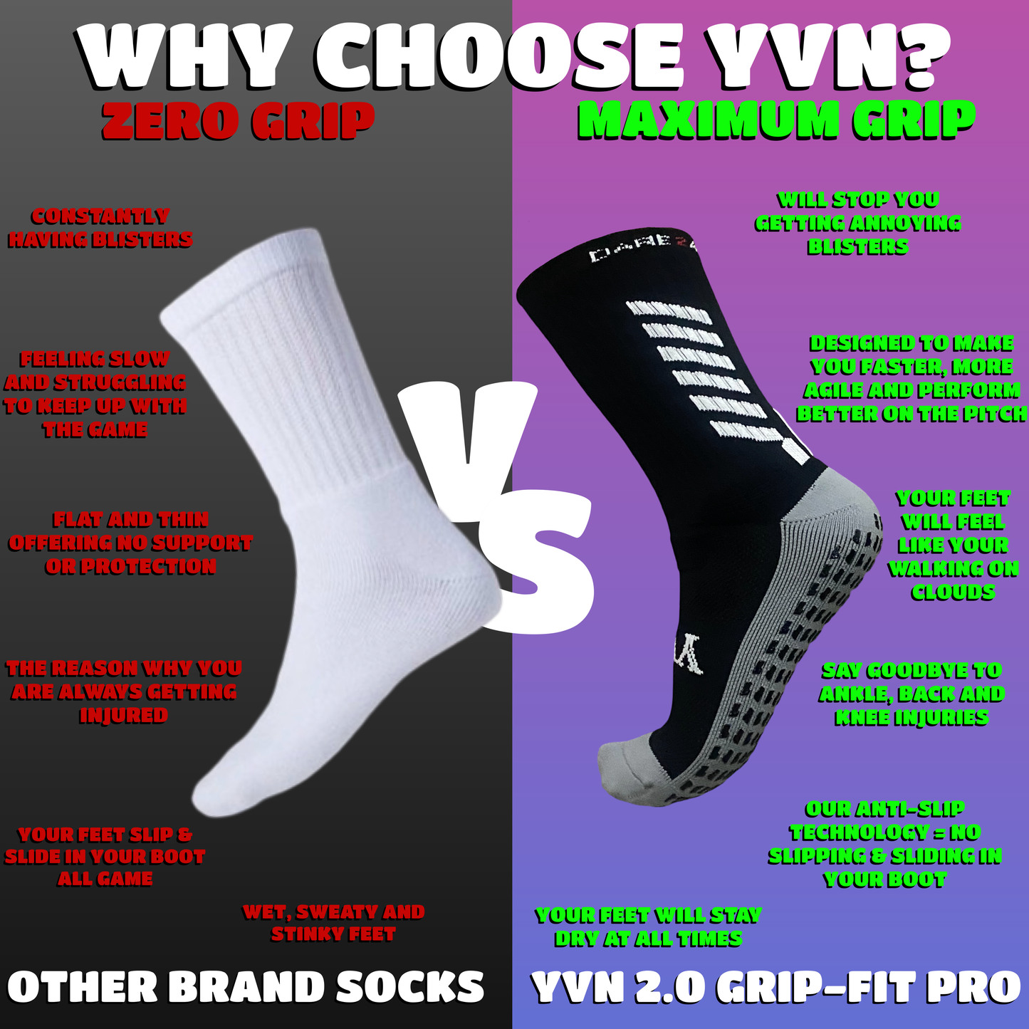 D2A 2.0 Grip-Fit PRO Midcalf Length Sock
